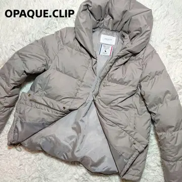 OPAQUE.CLIP 베이지 다운 자켓 뮬러 다운
