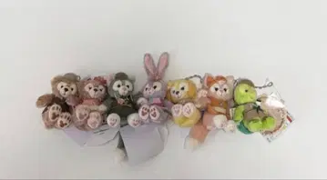 닷피&프렌즈 봉제 인형 스트랩 세트