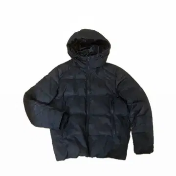 글로벌 워크 다운 자켓 Y2K 헤이세이 후드 부착 블랙 카모플라쥬