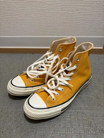 컨버스 converse 척테일러 하이컷 ct70 옐로우 컬러