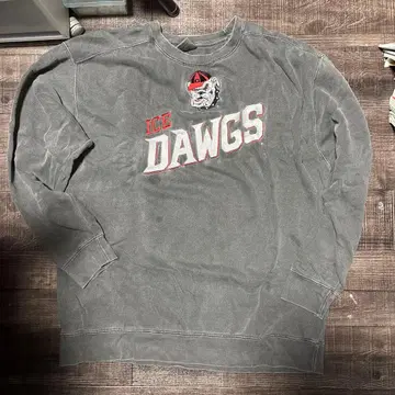 ICE DAWGS 그레이 리버스 위브 us 구제 의류 맨투맨 트레이닝복