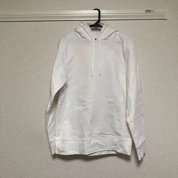 Y-3 화이트 후드티 백 프린트