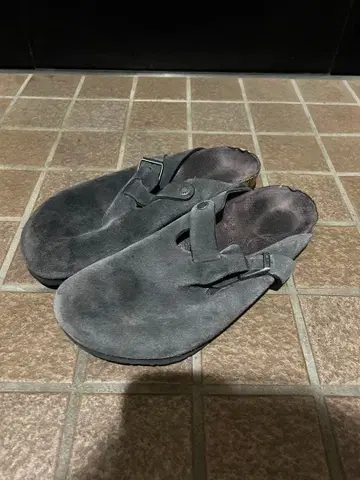 Birkenstock 그레이 사보 클로그 샌들