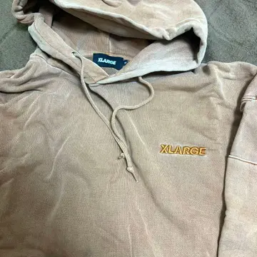 X-LARGE 풀오버 후드티 브라운