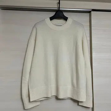 새상품급 noble Super160s 더블 리브 크루 니트