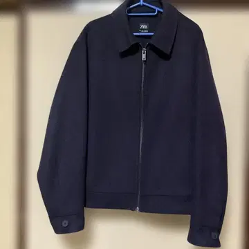 ZARA 짙은 보라색 자켓 울 혼방