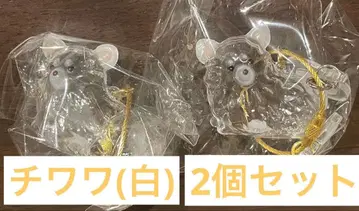 치와와 화이트 2개 세트 우리 아이 털뭉치