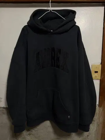 AVIREX 블랙 XL 후드티