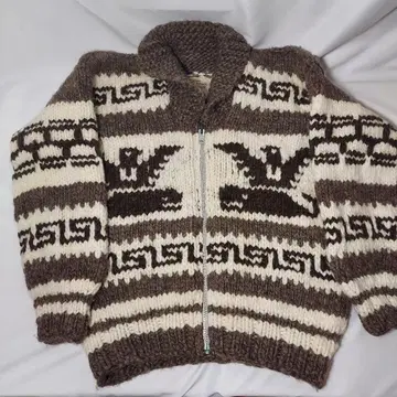 캐나다제 카우친 스웨터 자켓 두꺼운 원단