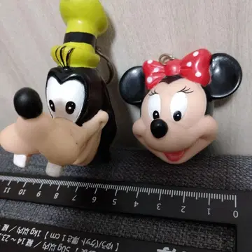 미키 구피 키링 세트 앤티크 레어 레트로