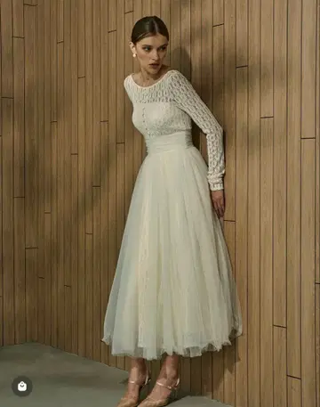 레이스 튤 원피스 에라디에 ERADIE 미야비 드레스 롱 원피스