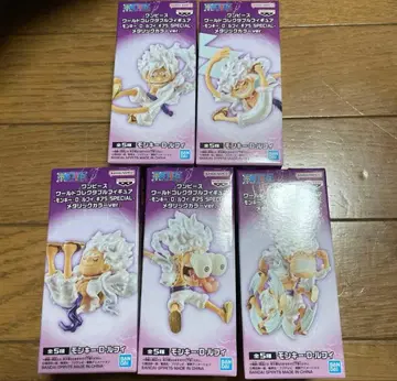 원피스 피규어 월드 컬렉션 루피 니카 기어5 전 5종 세트 메탈릭