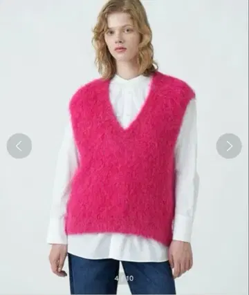 [TOMORROWLAND] MACPHEE 핑크 모헤어 니트 베스트