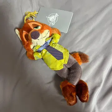 디즈니 스토어 닉 와일드 봉제 인형 키링 키체인