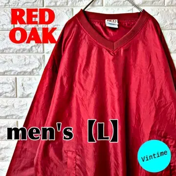 R22 [ REDOAK ] 풀오버 나일론 자켓 [ 남성용 L ] 레드