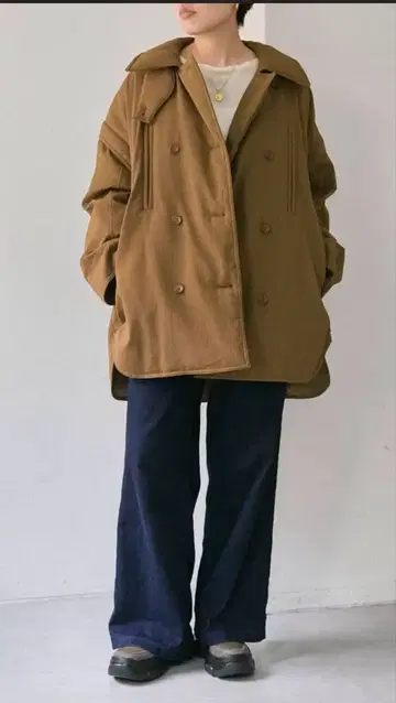 오버 사이즈 브라운 자켓 이아 파피요네 SUMI STYLE