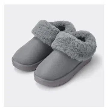 GU 웜 무스탕 터치 슬리퍼 M 사이즈 그레이