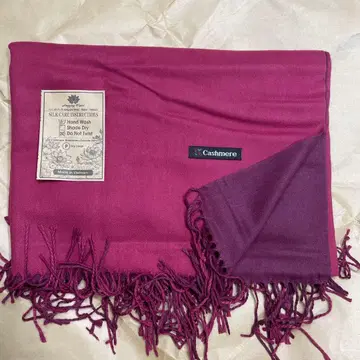 캐시미어 와인 레드 스톨