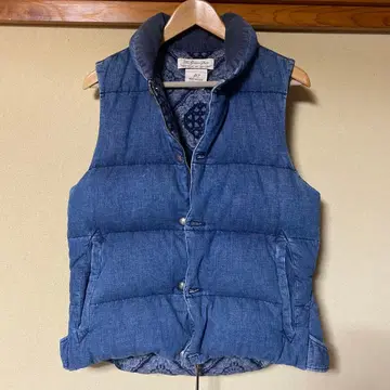 레미레리프 데님 다운 베스트