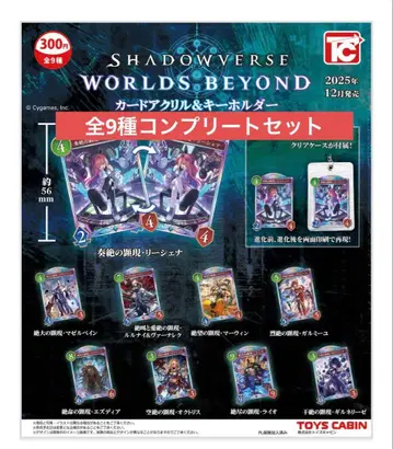 섀도우버스 월즈 비욘드 카드 아크릴 키링 전 9종 컴프 세트