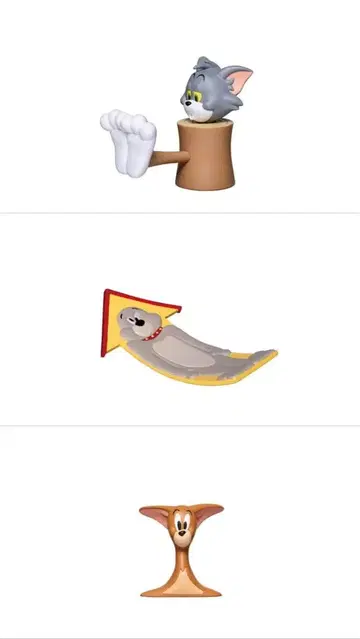 해피복권 톰과 제리 A상 피규어 3종 세트