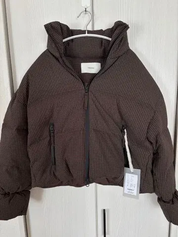 체크 다운 자켓