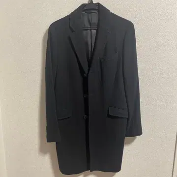 [ 새상품급: 정장 셀렉트 ] 체스터 코트 블랙 뉴질랜드 울 100%