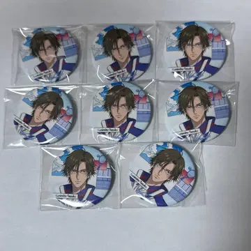 신 테니스의 왕자님 로손 HMV 데코 가챠 캔뱃지 테즈카 쿠니미츠 8개
