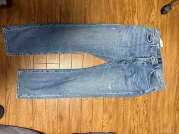 리 스트레이트 데님 팬츠 라이트 블루