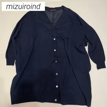 mizuiroind 미즈이로 인드 롱 가디건 네이비