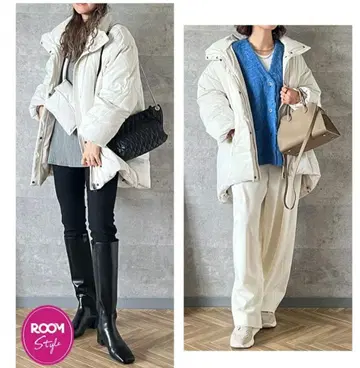 RUIRUE BOUTIQUE 에린 콜라보 다운 화이트 SM