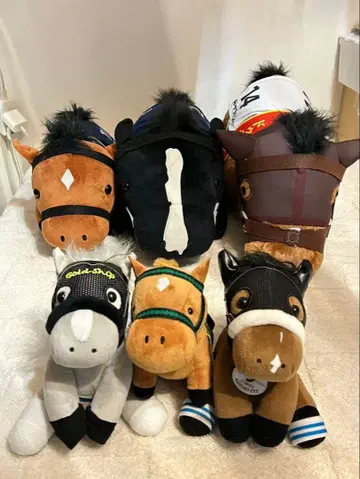 말 봉제 인형 6체 세트