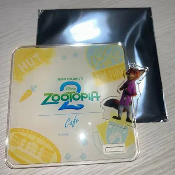 주토피아2 카페 아크릴 스탠드 코스터 닉