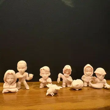 유유백서 지우개 인형 센스이 편 5체 부속물 있음