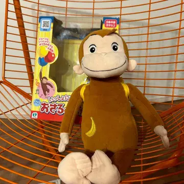 함께 이야기해요! 호기심 많은 조지 소리 나는 봉제 인형 이와야