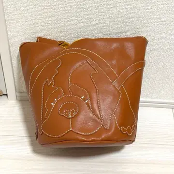 키타무라 모토마치 세인트버나드 핸드백 가죽 천연 가죽 산책 가방