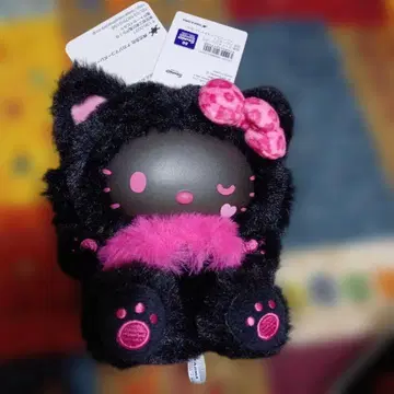헬로키티 파인 페이스 캣 블랙 키링 애니멀