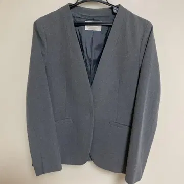 any SiS 그레이 노카라 자켓 여성용 M 사이즈