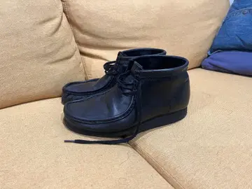 클락스 Clarks 왈라비 가죽 블랙 부츠