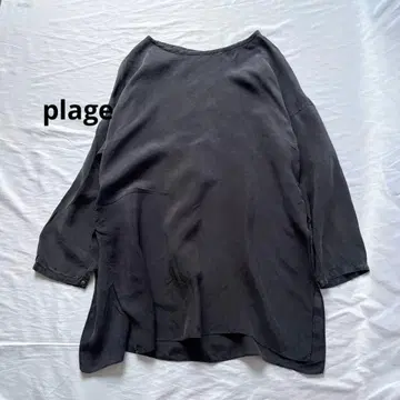 플라주 plage 큐프라 T 블라우스 튜닉 상의 긴팔