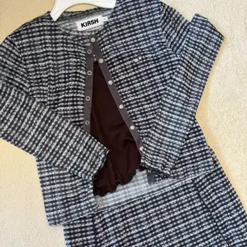 KIRSH 키르시 시스루 체크 셋업 세트