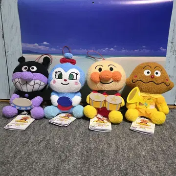 호빵맨 코로후와 악기 아주 좋아해 봉제 인형 전종 세트