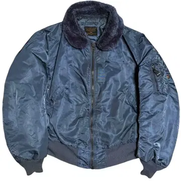 ALPHA 미국제 50s 복각 B-15C 플라이트 자켓 XXL 네이비