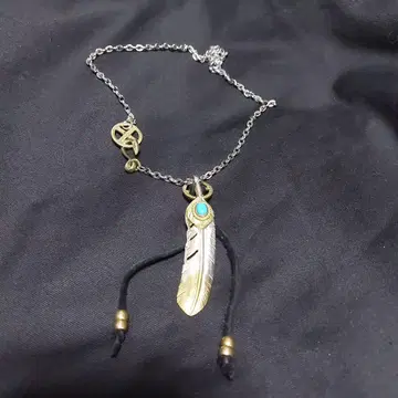 터콰이즈 페더 목걸이