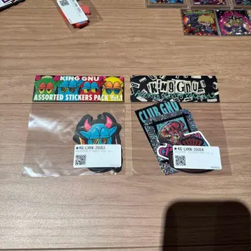 KING GNU 라이브 하우스 투어 스티커 2세트