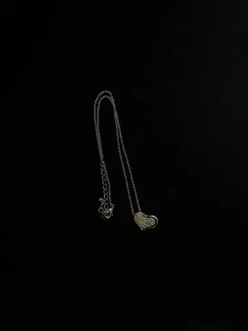 하트 모티브 목걸이 하트형 펜던트 실버 목걸이