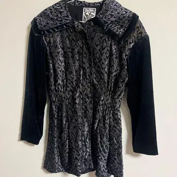 빈티지 탑 지퍼 상의