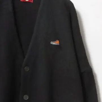 CONVERSE 오버 사이즈 모헤어 터치 샤기 니트 가디건