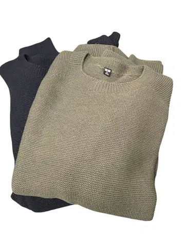 UNIQLO 남성용 와플 스웨터 2세트 XL