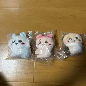 치이카와 클립 봉제 인형 2 모몽가 헌책방 라코 3체 세트